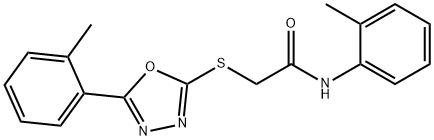 332175-47-0 N-(2-methylphenyl)-2-{[5-(2-methylphenyl)-1,3,4-oxadiazol-2-yl]sulfanyl}acetamide