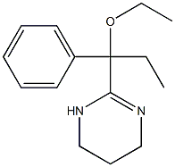 3,4,5,6-Tetrahydro-2-(α-ethoxy-α-ethylbenzyl)pyrimidine Structure