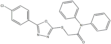 332386-58-0 2-{[5-(4-chlorophenyl)-1,3,4-oxadiazol-2-yl]sulfanyl}-N,N-diphenylacetamide