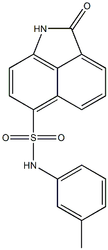 N-(3-methylphenyl)-2-oxo-1,2-dihydrobenzo[cd]indole-6-sulfonamide Structure