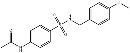 4-(4-Methoxybenzylsulfamoyl)acetanilide, 97% Structure