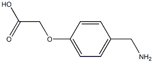 2-[4-(aminomethyl)phenoxy]acetic acid Structure