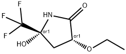 333339-80-3 2-Pyrrolidinone,3-ethoxy-5-hydroxy-5-(trifluoromethyl)-,(3R,5R)-rel-(9CI)