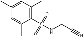 N-(cyanomethyl)-2,4,6-trimethylbenzenesulfonamide 化学構造式