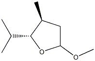 Furan, tetrahydro-5-methoxy-3-methyl-2-(1-methylethyl)-, (2R,3S)-rel- (9CI) Struktur