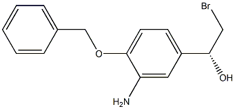 BenzeneMethanol, 3-aMino-a-(broMoMethyl)-4-(phenylMethoxy)-, (aR)- Structure