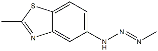 Benzothiazole, 2-methyl-5-(3-methyl-2-triazeno)- (8CI) 结构式