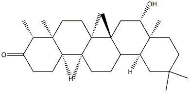 16β-Hydroxy-D:A-friedooleanan-3-one 结构式