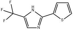 1H-IMidazole, 2-(2-thienyl)-5-(trifluoroMethyl)-,33468-72-3,结构式