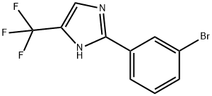 1H-IMidazole, 2-(3-broMophenyl)-5-(trifluoroMethyl)- Structure