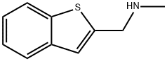 (1-ベンゾチエン-2-イルメチル)メチルアミン 化学構造式
