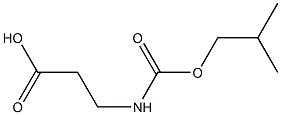 -bta--Alanine,  N-[(2-methylpropoxy)carbonyl]- Structure