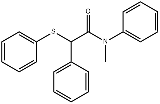 N-methyl-N,2-diphenyl-2-(phenylsulfanyl)acetamide,335204-60-9,结构式