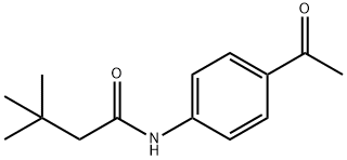 N-(4-acetylphenyl)-3,3-dimethylbutanamide Struktur