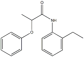 N-(2-ethylphenyl)-2-phenoxypropanamide Structure