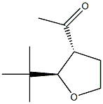 Ethanone, 1-[(2R,3R)-2-(1,1-dimethylethyl)tetrahydro-3-furanyl]-, rel- (9CI) Structure