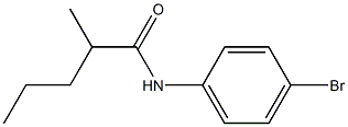 N-(4-bromophenyl)-2-methylpentanamide Struktur