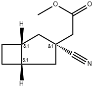 Bicyclo[3.2.0]heptane-3-acetic acid, 3-cyano-, methyl ester, (1-alpha-,3-ba-,5-alpha-)- (9CI)|