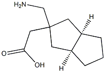 2-Pentaleneaceticacid,2-(aminomethyl)octahydro-,(2-alpha-,3a-alpha-,6a-alpha-)-(9CI) 化学構造式