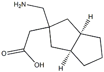 2-Pentaleneaceticacid,2-(aminomethyl)octahydro-,(2-alpha-,3a-alpha-,6a-alpha-)-(9CI) 结构式