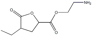 Pentaric acid, 2,3-dideoxy-2-ethyl-, 1,4-lactone, 5-(2-aminoethyl) ester (9CI) Struktur