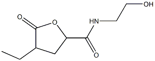Pentonic acid, 2,3,5-trideoxy-2-ethyl-5-[(2-hydroxyethyl)amino]-5-oxo-, gamma-lactone (9CI) 结构式