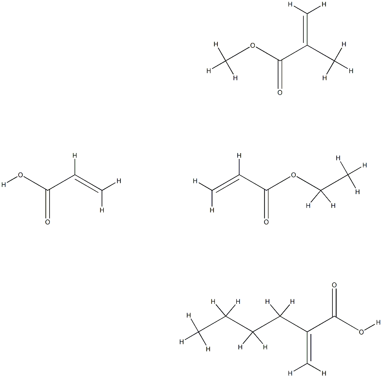 2-Propenoic acid, 2-methyl-, methyl ester, polymer with butyl 2-propenoate, ethyl 2-propenoate and 2-propenoic acid|2-甲基丙烯酸甲酯与2-丙烯酸丁酯、2-丙烯酸乙酯和2-丙烯酸的聚合物