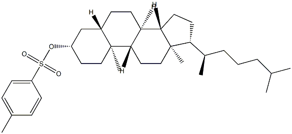 3β-(Tosyloxy)-5α-cholestane 结构式