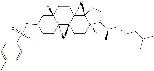 3β-(Tosyloxy)-5α-cholestane Structure