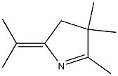 2H-Pyrrole,3,4-dihydro-4,4,5-trimethyl-2-(1-methylethylidene)-(9CI) Structure