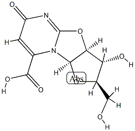 2,2'-anhydro-1-(beta-arabinofuranosyl)-orotic acid 结构式