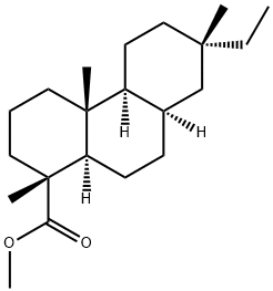 (1R,4bα,8aα,10aα)-7α-Ethyltetradecahydro-1,4aβ,7-trimethyl-1α-phenanthrenecarboxylic acid methyl ester 结构式