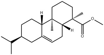 (1R)-1,2,3,4,4a,4bα,5,6,7,8,10,10aα-Dodecahydro-1,4aβ-dimethyl-7α-(1-methylethyl)-1α-phenanthrenecarboxylic acid methyl ester 结构式