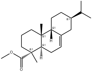 (1R)-1,2,3,4,4a,4bβ,5,6,7,8,10,10aα-ドデカヒドロ-1,4aβ-ジメチル-7β-(1-メチルエチル)-1α-フェナントレンカルボン酸メチル 化学構造式