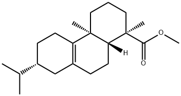 (1R)-1,2,3,4,4a,5,6,7,8,9,10,10aα-Dodecahydro-1,4aβ-dimethyl-7β-(1-methylethyl)-1-phenanthrenecarboxylic acid methyl ester 结构式