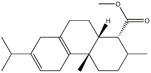 (1R)-1,2,3,4,4a,5,8,9,10,10aα-Decahydro-1,4aβ-dimethyl-7-(1-methylethyl)-1α-phenanthrenecarboxylic acid methyl ester 结构式
