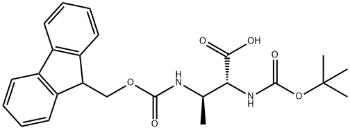 Fmoc-D-Abu(3R-Boc-Amino)-OH Structure