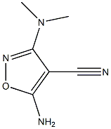4-Isoxazolecarbonitrile,5-amino-3-(dimethylamino)-(9CI) 结构式