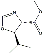 4-Oxazolecarboxylicacid,4,5-dihydro-5-(1-methylethyl)-,methylester,(4R,5S)-rel-(9CI) Struktur