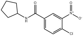 4-chloro-N-cyclopentyl-3-nitrobenzamide Structure
