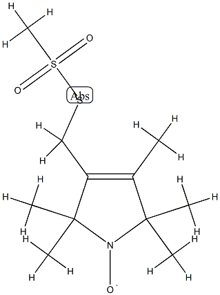 (1-Oxyl-2,2,3,5,5-pentamethyl-3-pyrroline-3-methyl) Methanethiosulfonate Struktur