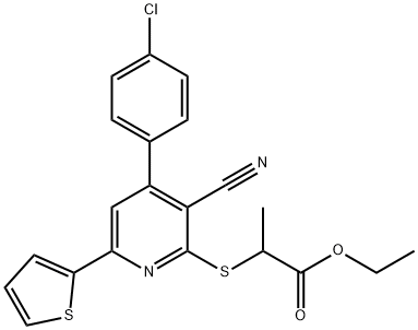 339163-96-1 ethyl 2-{[4-(4-chlorophenyl)-3-cyano-6-(2-thienyl)-2-pyridinyl]sulfanyl}propanoate