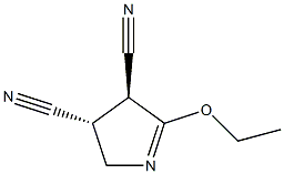 2H-Pyrrole-3,4-dicarbonitrile,5-ethoxy-3,4-dihydro-,(3R,4S)-rel-(9CI) Struktur
