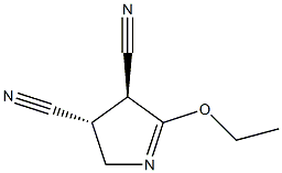 2H-Pyrrole-3,4-dicarbonitrile,5-ethoxy-3,4-dihydro-,(3R,4S)-rel-(9CI) 化学構造式