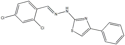 2,4-dichlorobenzaldehyde (4-phenyl-1,3-thiazol-2-yl)hydrazone|