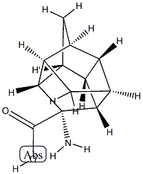 1,2,4-Ethanylylidene-1H-cyclobuta[cd]pentalene-5-carboxylicacid,5-aminooctahydro-, 结构式