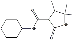 3-Pyrrolidinecarboxamide,N-cyclohexyl-4,5,5-trimethyl-2-oxo-(9CI) Structure