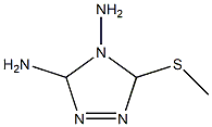 4H-1,2,4-Triazole-3,4-diamine,3,5-dihydro-5-(methylthio)-(9CI) Structure