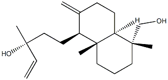 (1S,4aα,αR)-Decahydro-α-vinyl-5α-(hydroxymethyl)-α,5,8aβ-trimethyl-2-methylene-1-naphthalene-1-propanol Struktur