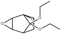 3,7-Dioxatetracyclo[3.2.1.11,6.02,4]nonane,8,8-diethoxy-(9CI) Struktur